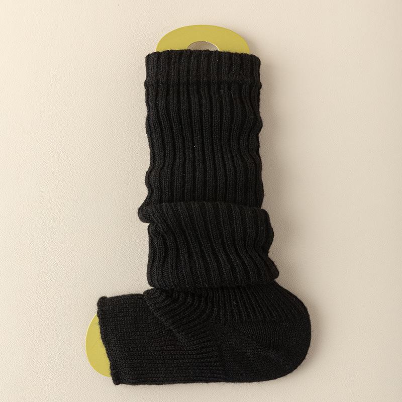 Y2K Women's Fur Knitted Leg Warmers - Thick Winter Wool Socks for Snow Boots