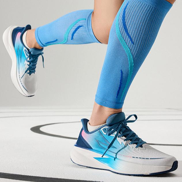 Anta Poison Spike Comfortable Versatile Shock Absorbing Durable Low Top Running Shoes Men Sneaker Blue White 912435517-5