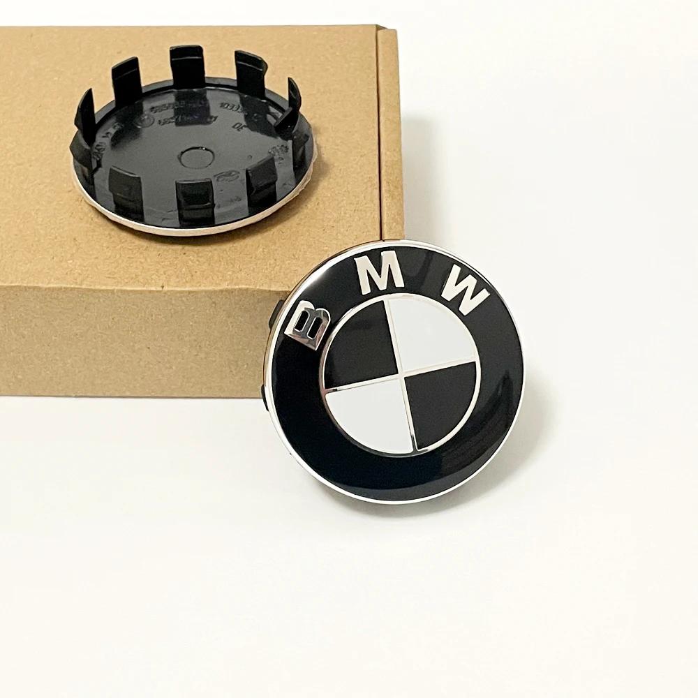 4PCS BMW Wheel Center Caps 68mm 56mm Blue white hubcap for BMW E46 E90 E30 F10 F30 X5 X3 E39 F25 E60 E91 E87 M Car Accessories