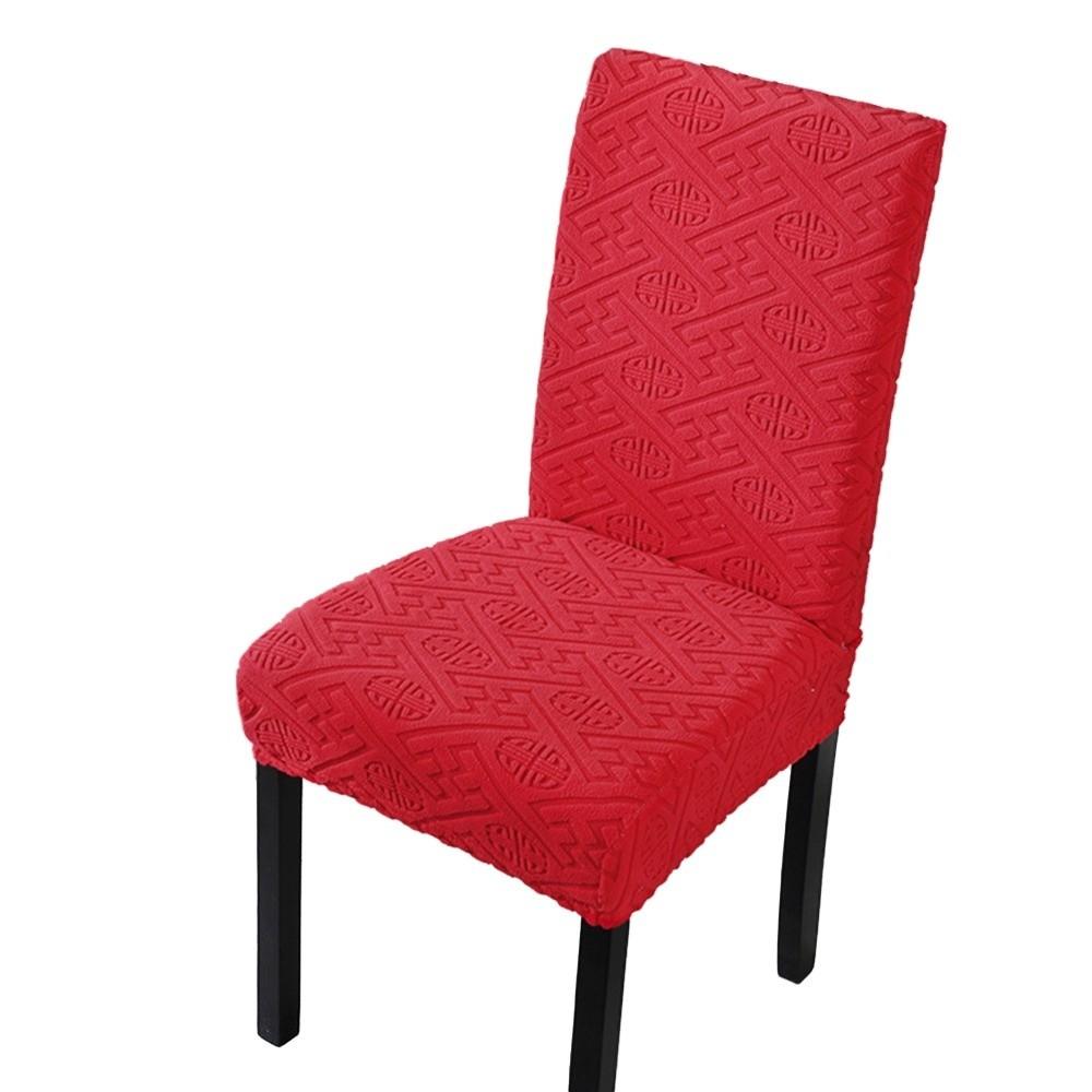 Elastic Stretch Dining Chair Cover Jacquard Chair Cushion Cover Waterproof Seat Covers Chair Protectors