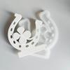 Horseshoe Fourth Leaf Clovers Candle Holder Silicones Molds Candlesticks Molds Castings Moulds for Table Decorations