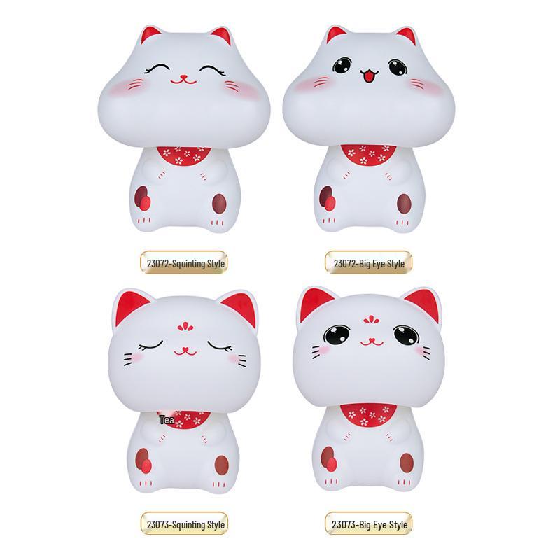 Solar Fortune Cat Auto Nodding Decoration - Creative Office Ornament