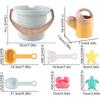 Creaturi marine Set de jucării de plajă cu nisip Jucării Jucării pentru copii cutie cu nisip Jucării pentru copii mici Jucării cu nisip Set de instrumente pentru plajă Găleată lopată pentru udare Călătorii în aer liber