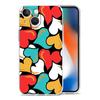 Phone Case For iPhone 16 Cases iPhone 15 12 13 14 16 Pro Max X XR XS Max 15 Plus iPhone11 Cover Oil Painting Graffiti Heart