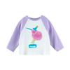 2025 Spring Kids' Round Neck Cute Long Sleeve Color Block T-Shirt