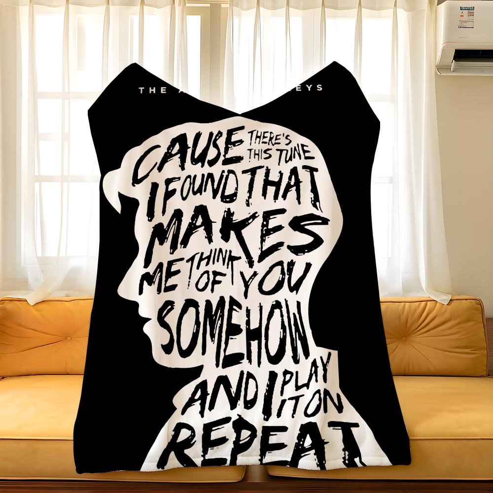 Music A-Arctic M-Monkeys Throw Flannel Cozy Print Blanket, Portable, Durable Machine Washable Cute Cool