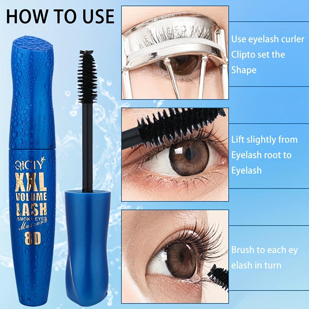 Mascara Waterproof cu Fibre 8D, Mascara pentru Alungire, Groasă și de Lungă Durată, Voluminoasă și Lungă Fără Scurgere, Fără Încărcare, Machiaj pentru Ochi, Cadou