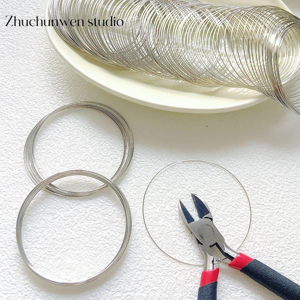 Pierścień z drutu ze stali pamięciowej do tworzenia bransoletek i pierścionków z koralików perłowych DIY
