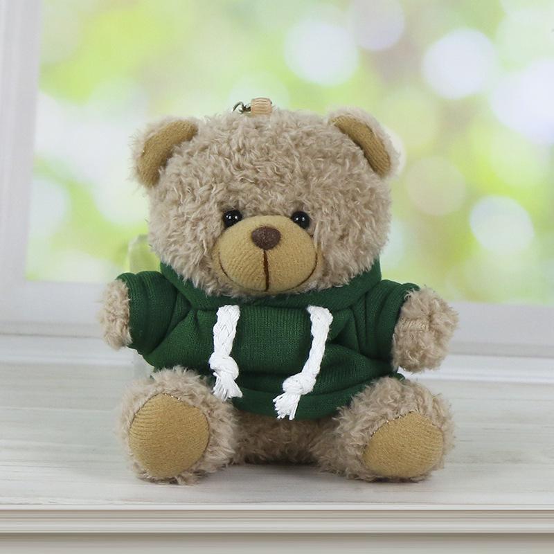 Charming Teddy Bear Keychain Plush Doll - Dressed Up Couple Backpack Ornament Gift