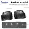 Matte Black Rearview Mirror Trim Cover for Suzuki Jimny JB64 JB74 2018-2025 LHD RHD ABS 1 Pair