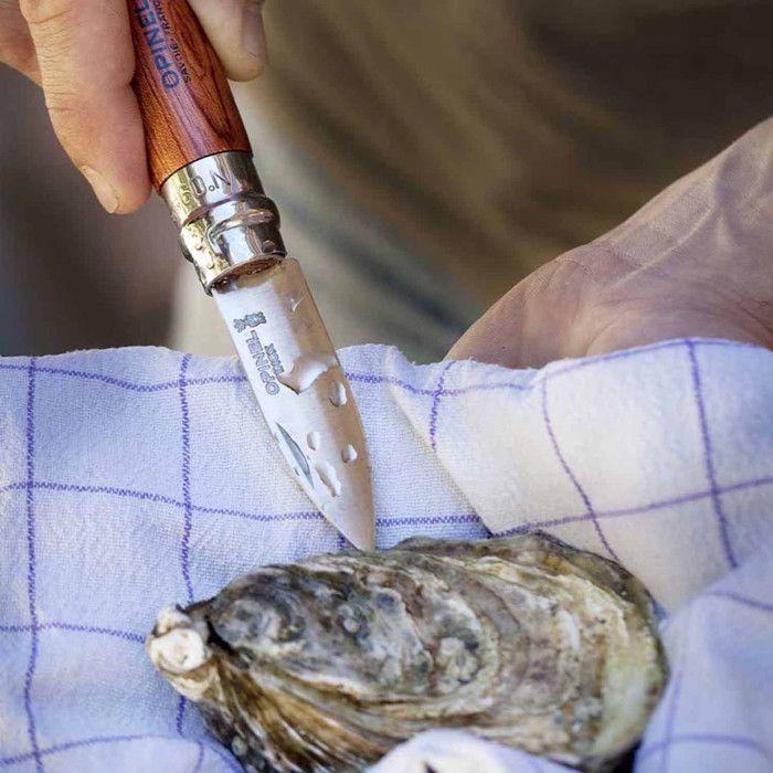 Nůž na ústřice a mušle - OPINEL - N9 - Nerezová čepel 6,5 cm - Ocel Sandvik 12C27 - Robustní
