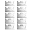 AB34-Thread Checker Screw Measurement Ruler 10PCS Stainless Steel Caliper Metric Gauge Tool For Measuring Screw Pitch