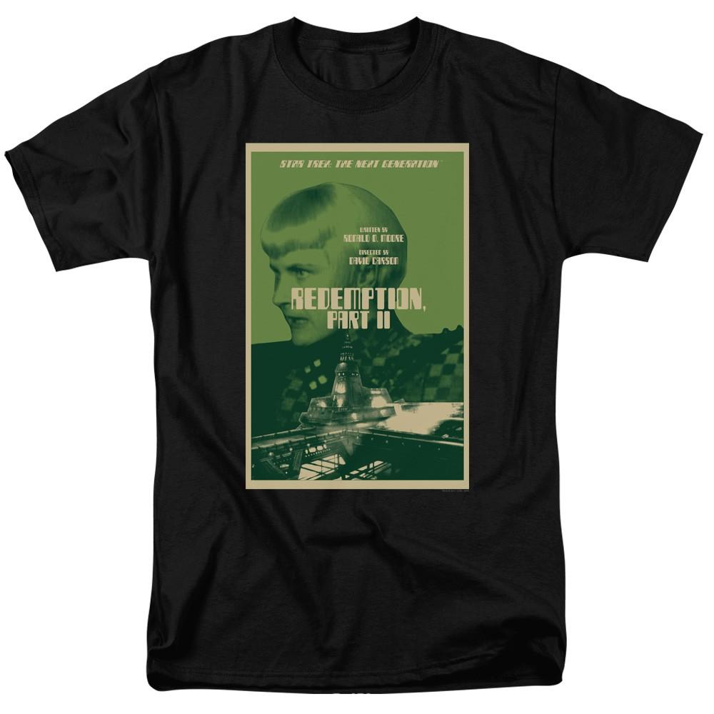 Star Trek - Tng Season 5 Episode 1 - Adult Unisex Short Sleeve T-Shirt - Black 2XL