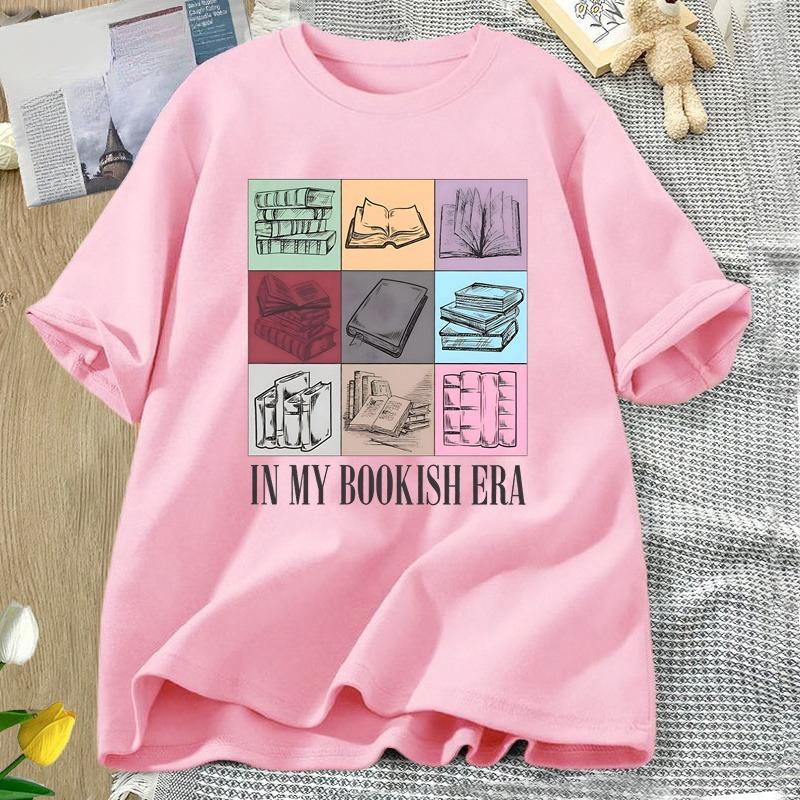 In My Bookish Era Tshirt Retro RoUnisexce Smut Reader Graphic Tshirts Book Lover Bookish T Shirt Summer Cotton WOMEN Clothes Tops