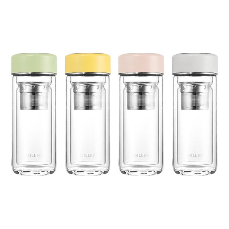 Diller Double-Layer Glass Tea Infuser Cup