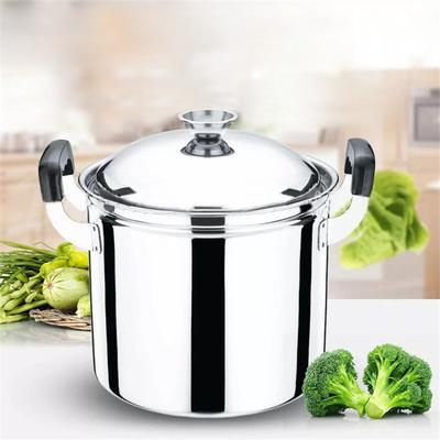 Stainless Steel Large Capacity Deep Soup Pot Thickened Extra High Pot Induction Cooker Universal Porridge Stew Pot Pots and Pans