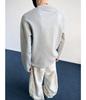 Unisex Patchwork Hoodie: Solid Color, Boxy Fit, Round Neck, Long Sleeve, Autumn/Winter Layer, American Style.