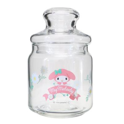 San Art Sanrio My Melody Glasbehälter My Melody Aufbewahrungsbehälter 500ml Verschiedene Waren Sanrio Waren Geschenk Made in Japan (SANRIO) Ca.