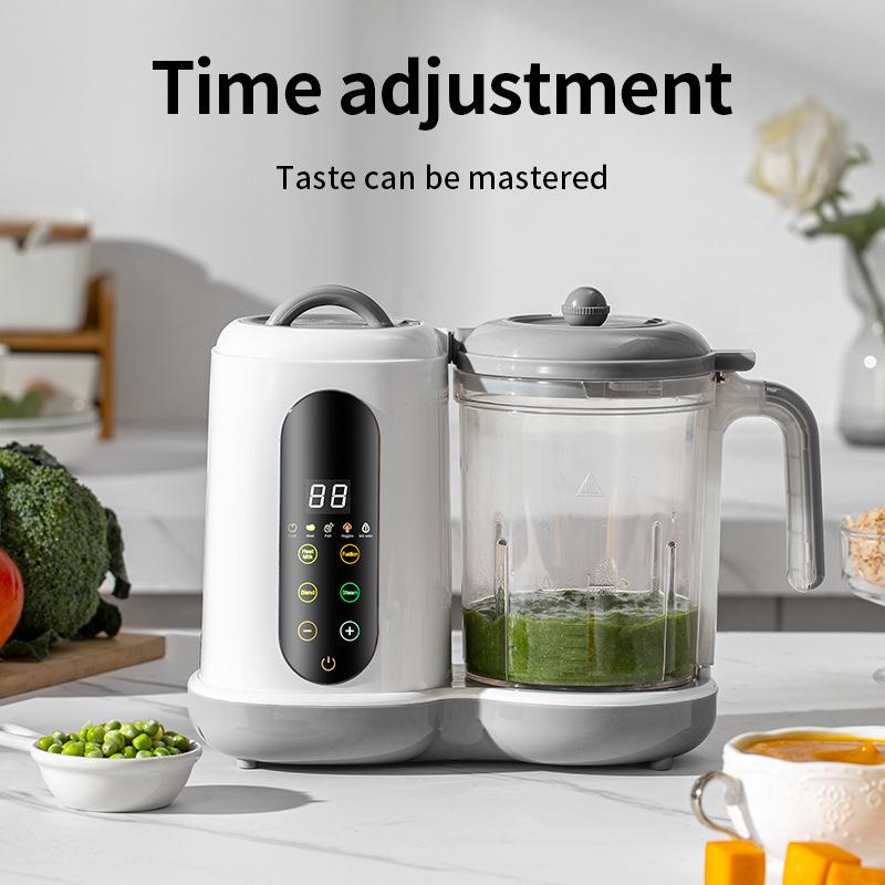 Automatic Baby Food Maker: Silent Multifunctional Blender with Timer for Steaming, Cooking, and Pureeing UK Standard