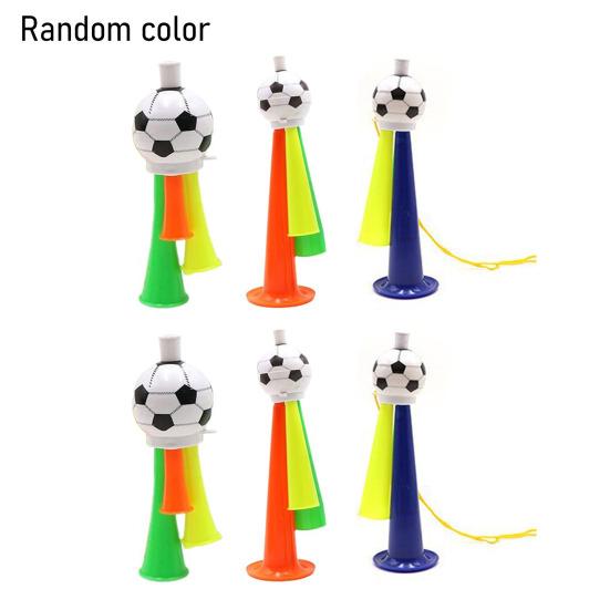 6 Bucăți Trompetă Fotbal Jucărie Sunet Puternic Corn Fotbal Corn Stadion Plastic Generator de Zgomot Jucărie de Încurajare Evenimente Sportive Școlare Suveniruri Petrecere