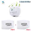 Dust Mask +20pcs Filter Cotton Respirator Half Face Dust-proof Mask Anti Industrial Construction Dust Haze Fog Safety