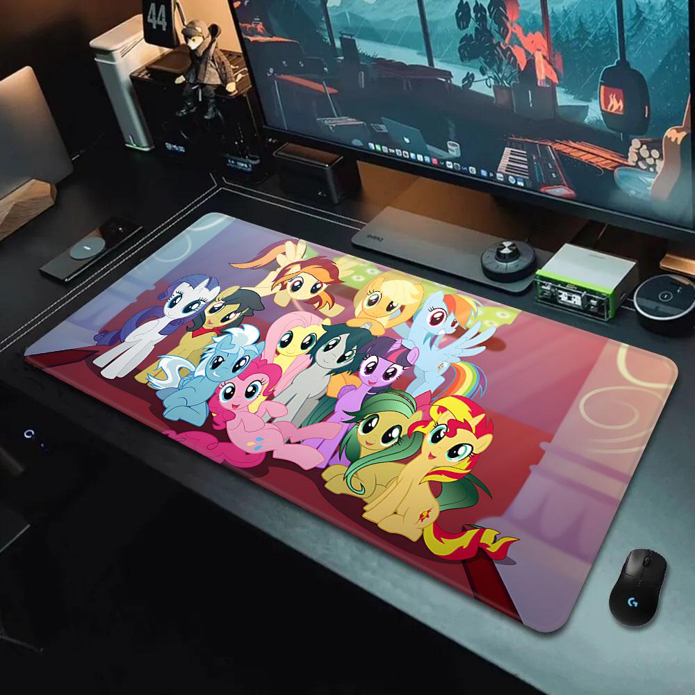 Mousepad HD Printing For Cute My Littles Ponys Computer Gamers Locking Edge Nonslip Mouse Pad XXLxcm Keyboard PC Desk Pad