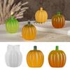 Poppy Crystal Epoxy Pumpkin Candle Ornament Silicone Mold - DIY Halloween Series