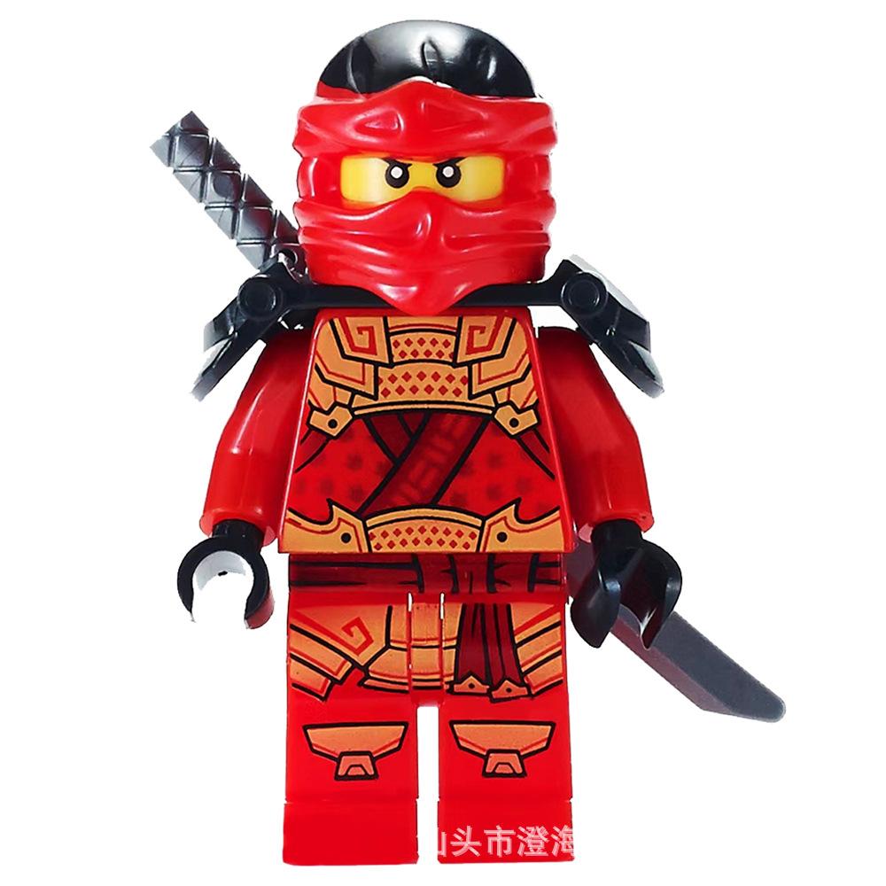 Ninja Warrior Superhero Doll With Weapon Single Building Block Assembly Toy