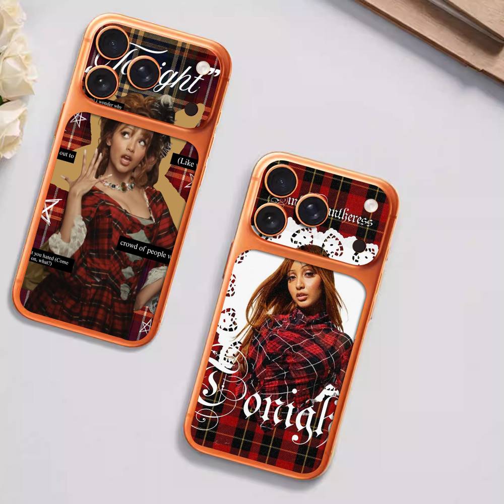 Singer Pinkpantheress Back Cover Decal Protective For Iphone 17 Pro Max Skin Sticker Back Protective Decorative Sticker