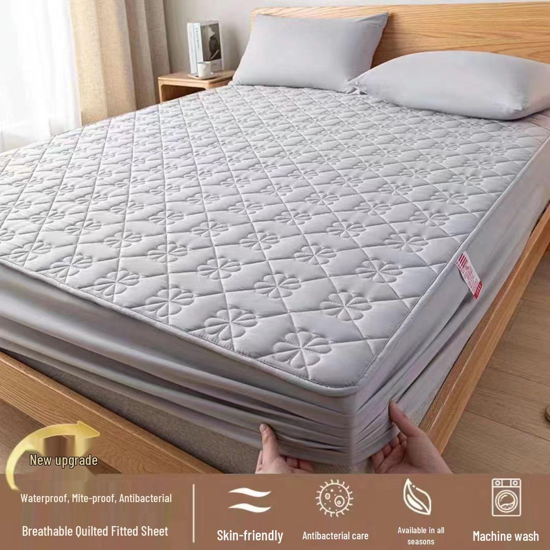Толстый водонепроницаемый стеганый наматрасник – Защитный чехол, непромокаемый и стирающийся в машине, Тип 2 121cm x 201cm