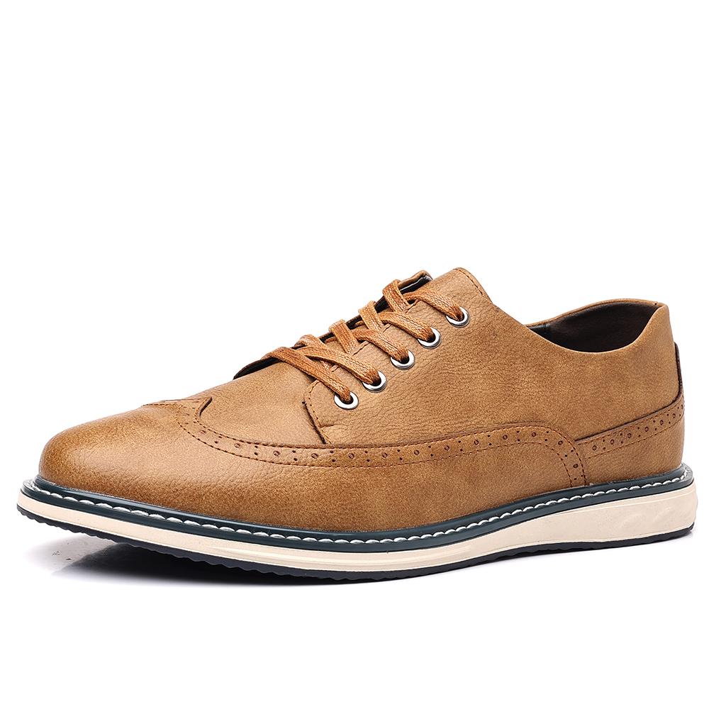 Fashion Professional Oxford Shoes Men Fashion Leather Casual Shoes New Arrival Man Business Formal Footwear Classic Brogue Shoe Sneakers