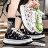 Fashion 2025 Spring New Men's Thick Sole Height Increasing Versatile Fashion Trend Casual Shoes Non Slip Low Cut Comfortable Comfortable