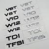 2026 3D ABS Car Sticker TDI TFSI V6T V8T V10 W12 Logo Emblem Trunk Badge Decal For Audi A3 A4 A5 A6 A8 Q3 Q4 Q5 Q6 Q7 Q8 Accessories