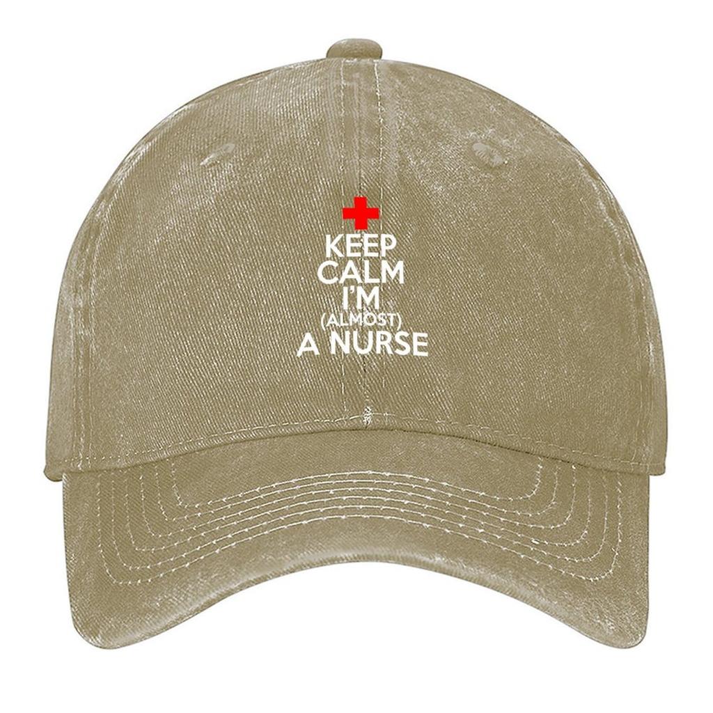 2026 Keep Calm Im Almost A Nurse Baseball Cap Sunscreen Hip Hop New In The Hat Hat Men Luxury Woman Men's