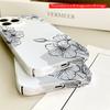 2DFlat Floral Line Art Phone Case All inclusive film hard iPhone case, compatible with iPhone 18 Pro Max 17 16 15 14 13 12 11