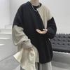 Irregular Splicing Sweater for Men, American Style Lazy High-end Knitted Sweater, Autumn and Winter Oversize Couple Sweater Jacket