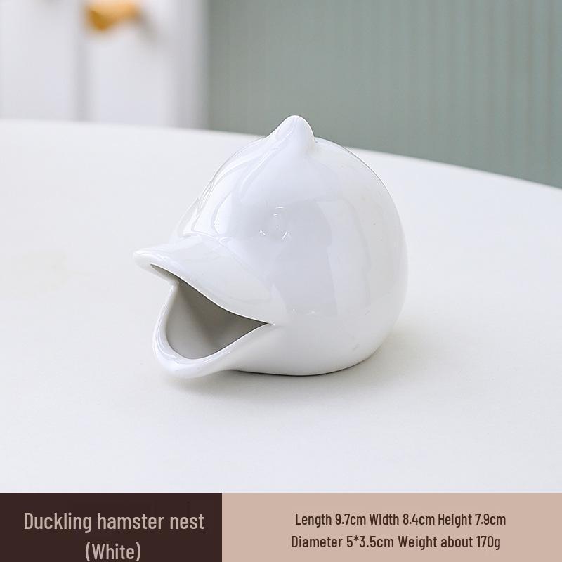 Chladivý keramický úkryt pro křečka: Letní přístřešek a herní domek