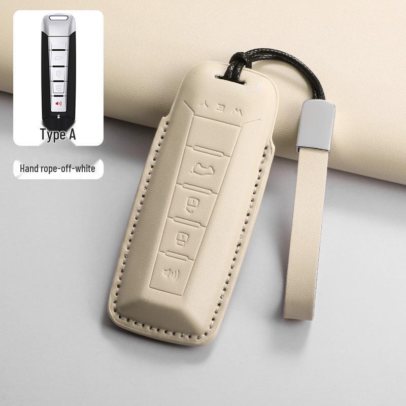 Great Wall Wey Blue Mountain 3D PU Leather Key Pouch with Car Remote Key Buckle