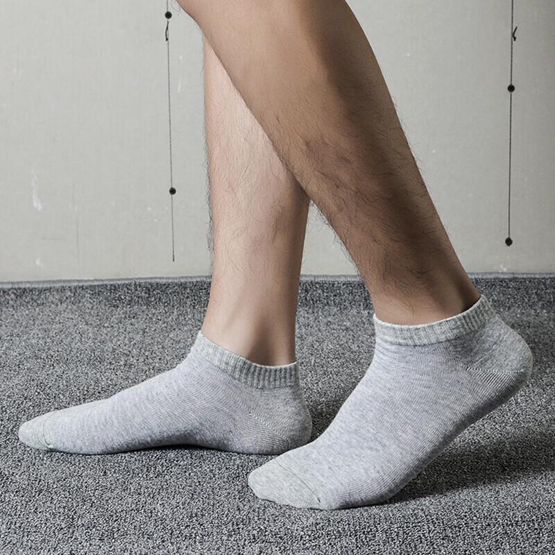 Hengyuanxiang Men's Cotton Casual Boat Socks 6-Pair Pack