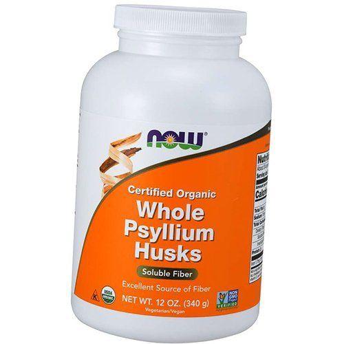 

Органічна цільна лушпиння подорожника, Organic Whole Psyllium Husks, Now Foods 340г (69128030) 340g