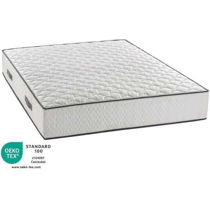 Matelas 140 x 190 cm - Hauteur 24 cm - 580 ressorts ensachés - 7 zones - Equilibré - réversible - fabriqué en Belgique - DEKO DREAM