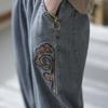 Summer Autumn Casual Denim Pant Women Jeans Trousers Harem Pants Fashion Female Viantage Embroidery Loose Straight Pants