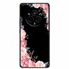 For Realme 14 Pro Case Luxury Phone Cover For Realme 14 Pro+ Cute Floral Black Silicone Soft Case TPU Funda Realme 14 Pro Plus