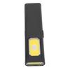 Magnetic EDC Flashlight Waterproofing 5 Gears Lighting Adjustable Portable Flat Pocket Flashlight for Camping Black