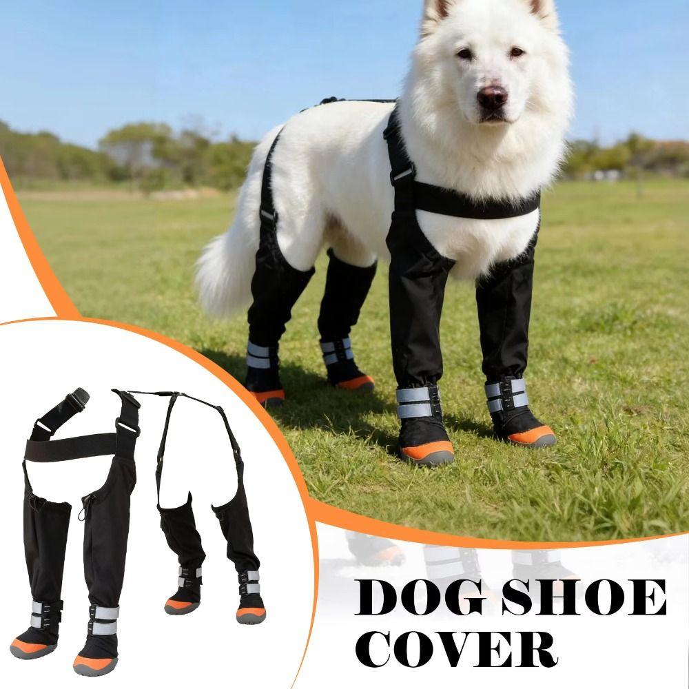 Wear-resistant Pet Rain Shoes Non-Slip Puppy Paws Protector Easy To Wear Dog Suspender Boots Walk