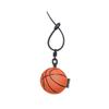 Cartoon 3D Rugby Football Pendant Volleyball Car Key Ring Personality Ball Leather Keychain  Gift