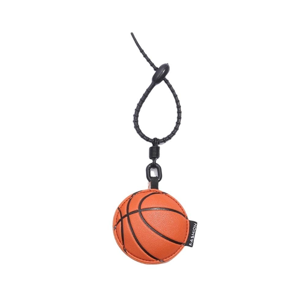 Cartoon 3D Rugby Football Pendant Volleyball Car Key Ring Personality Ball Leather Keychain  Gift