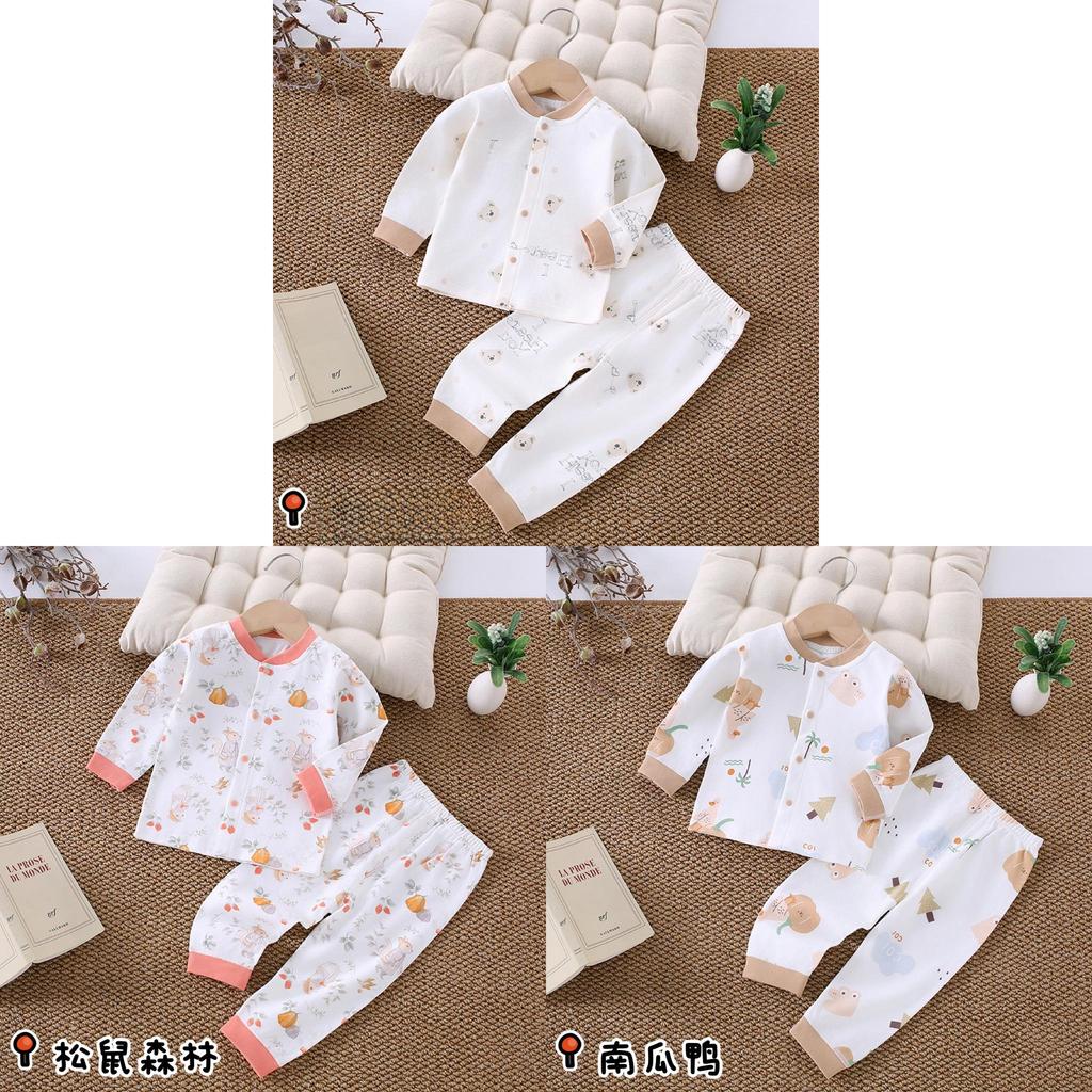Childrens Cotton Pajama Set With Antibacterial Technology For Babies And Infants