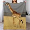 Giraffe Full Body Africa African Animals Throw Blanket All Season Soft Lightweight Blanket for Home