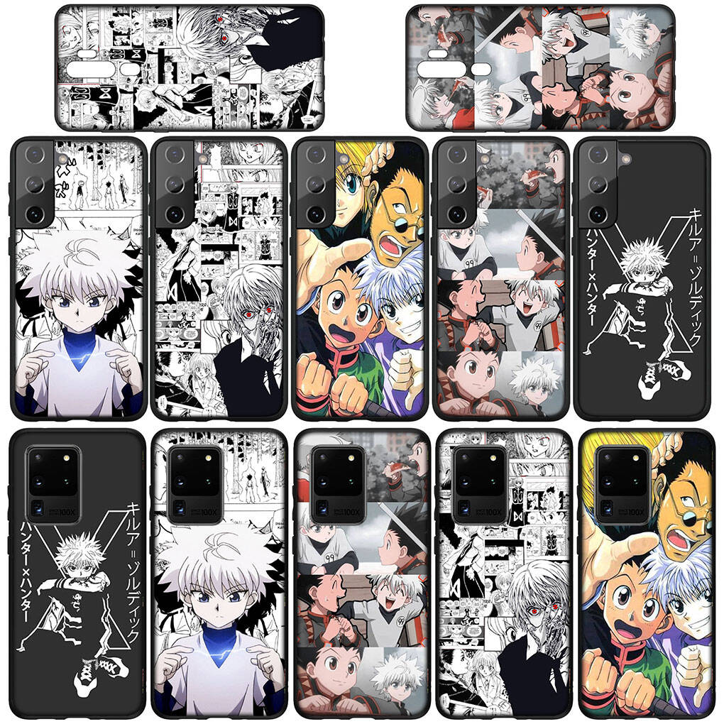 Funda para Samsung Galaxy S25 S23 S22 S24 Ultra FE A05 A06 A15 A16 A36 A37 A35 A54 A55 A56 A57 A25 A26 A53 A17 Cómics Killua Hunter X Hunter Gon Freecss